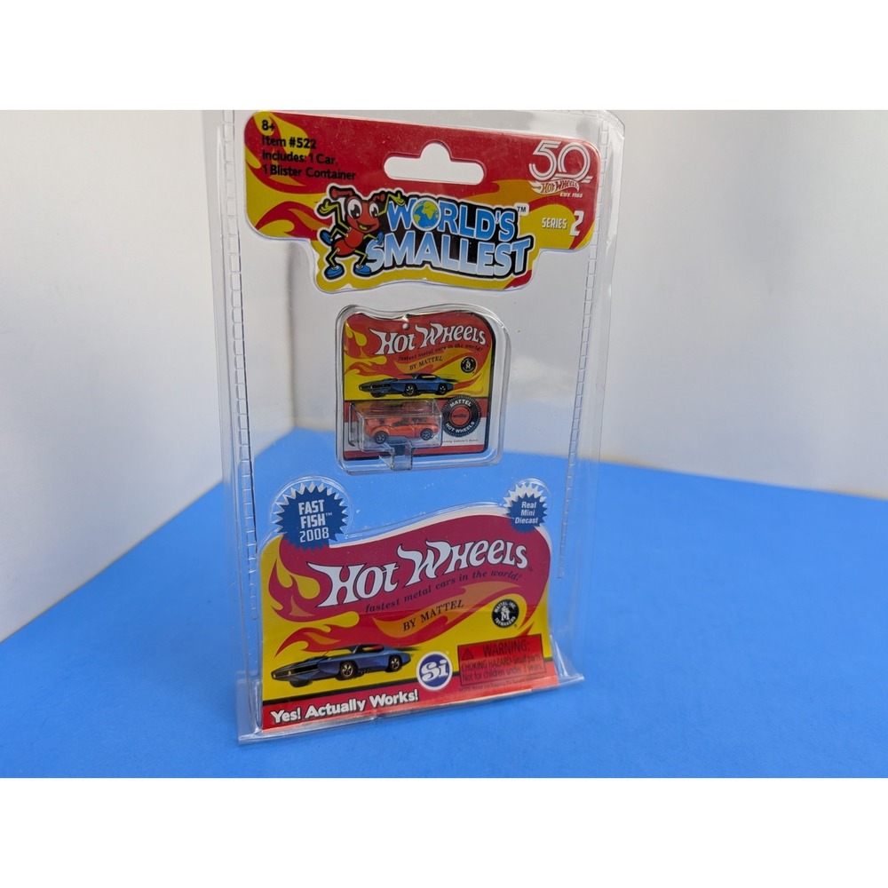WORLD'S SMALLEST Hot Wheels FAST FISH 2008, SERIES 2, 2017, New In Blister Pack